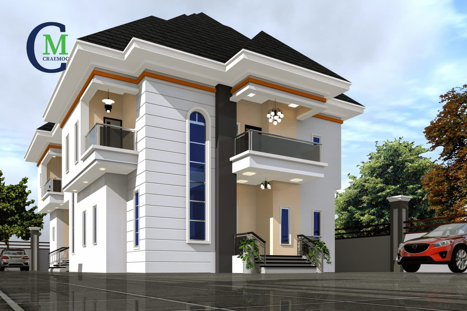 CRAEMOC commercial building 3D render
